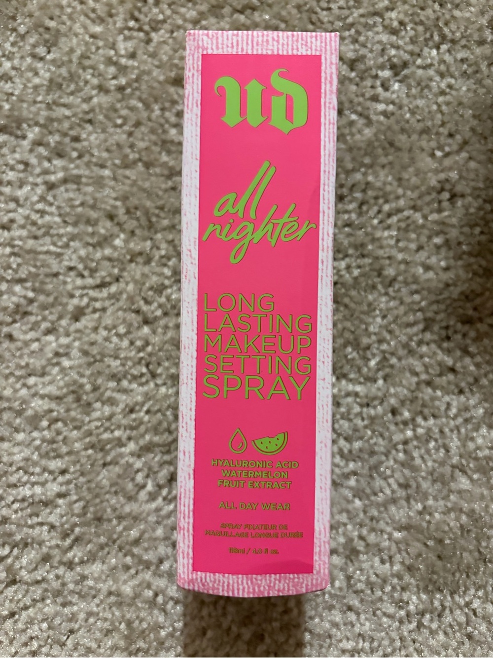 Urban Decay All Nighter Long-Lasting Makeup Setting Spray - watermelon NWT
